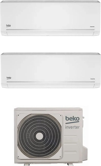 Climatiseur fixe Beko dualsplit Wifi 9000+12000 BTU classe A++/A+