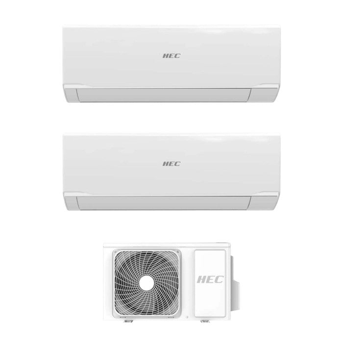 Climatizzatore fisso HEC dualsplit 9000+12000 BTU classe A++/A+